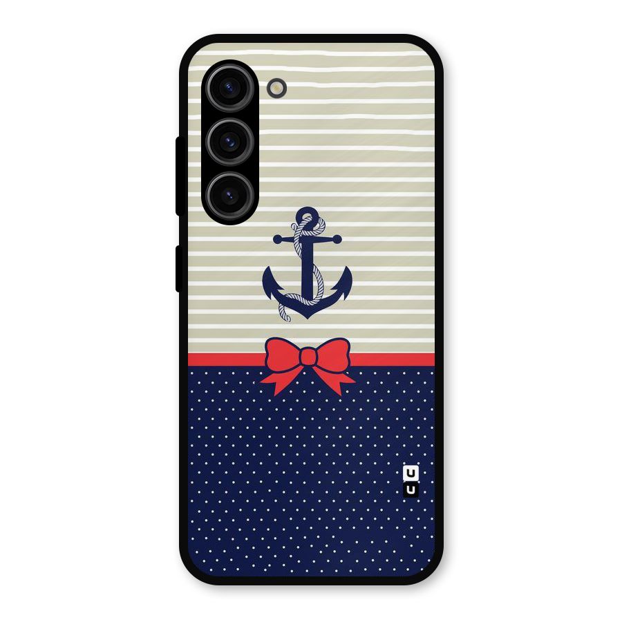 Ribbon Anchor Metal Back Case for Galaxy S23