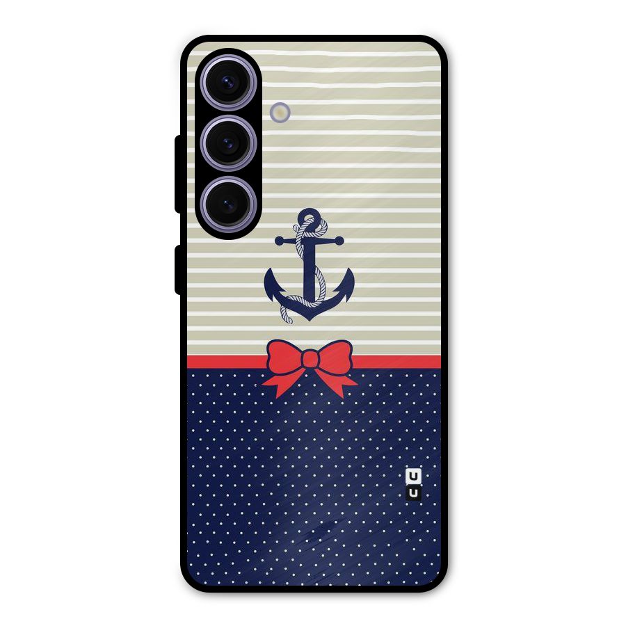 Ribbon Anchor Metal Back Case for Galaxy S24