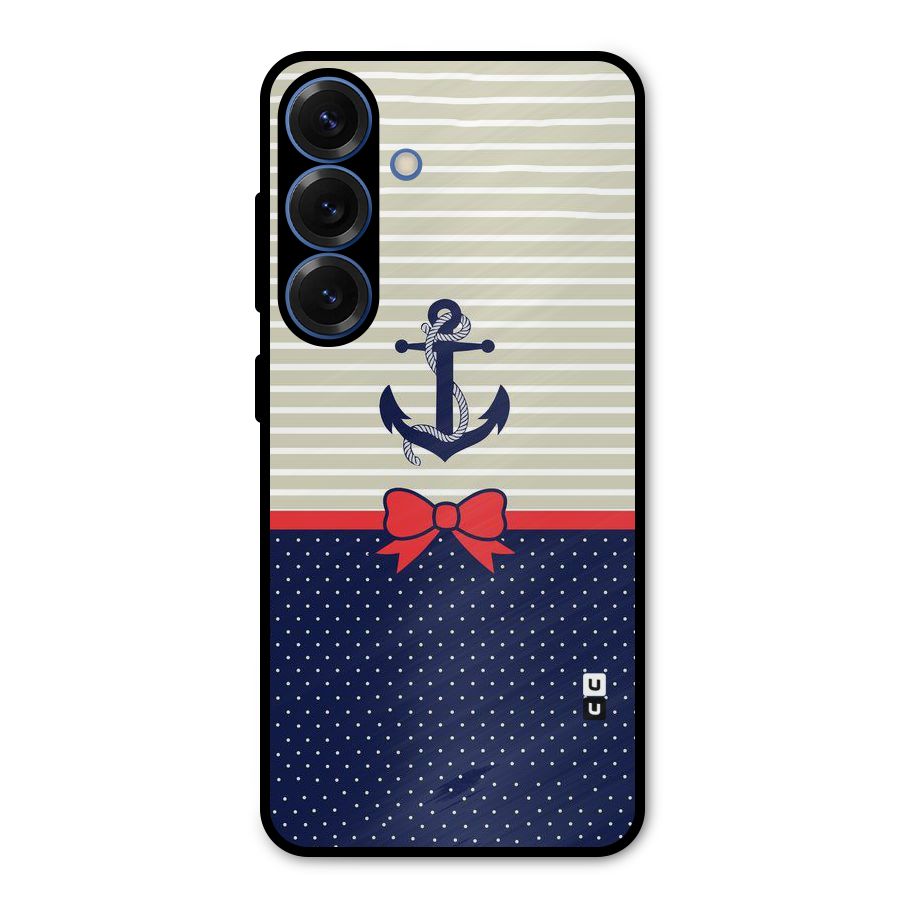 Ribbon Anchor Metal Back Case for Galaxy S25
