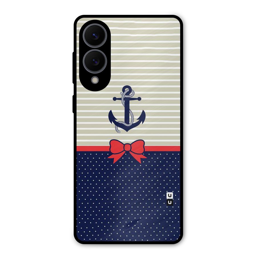 Ribbon Anchor Metal Back Case for Galaxy S25 Edge