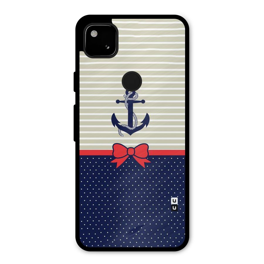 Ribbon Anchor Metal Back Case for Google Pixel 4a
