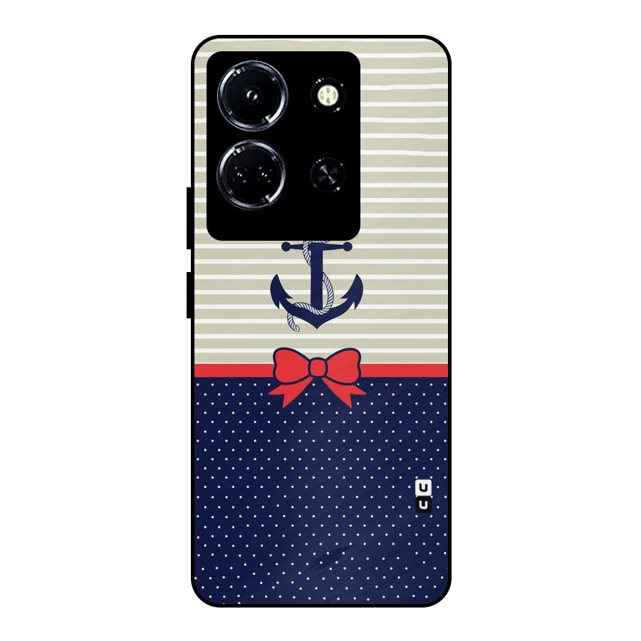 Ribbon Anchor Metal Back Case for Infinix Note 30 5G