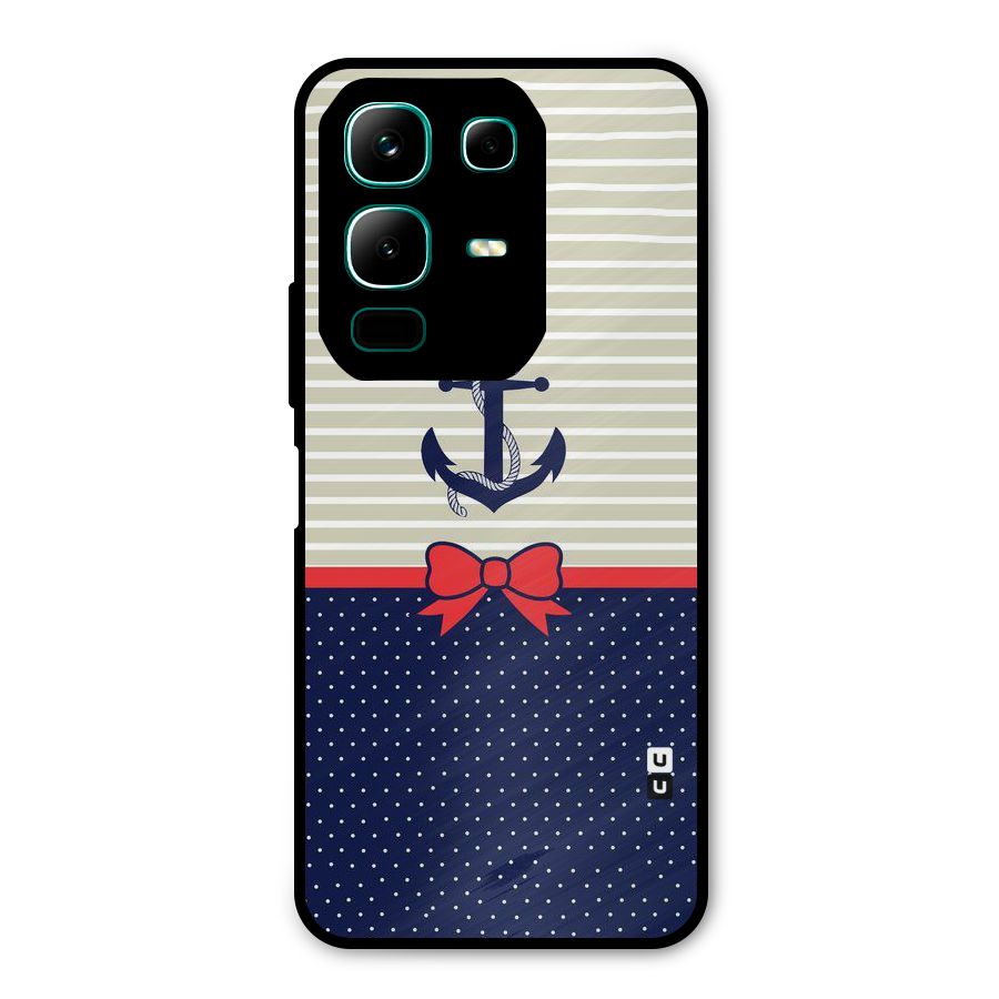 Ribbon Anchor Metal Back Case for Infinix Note 50x