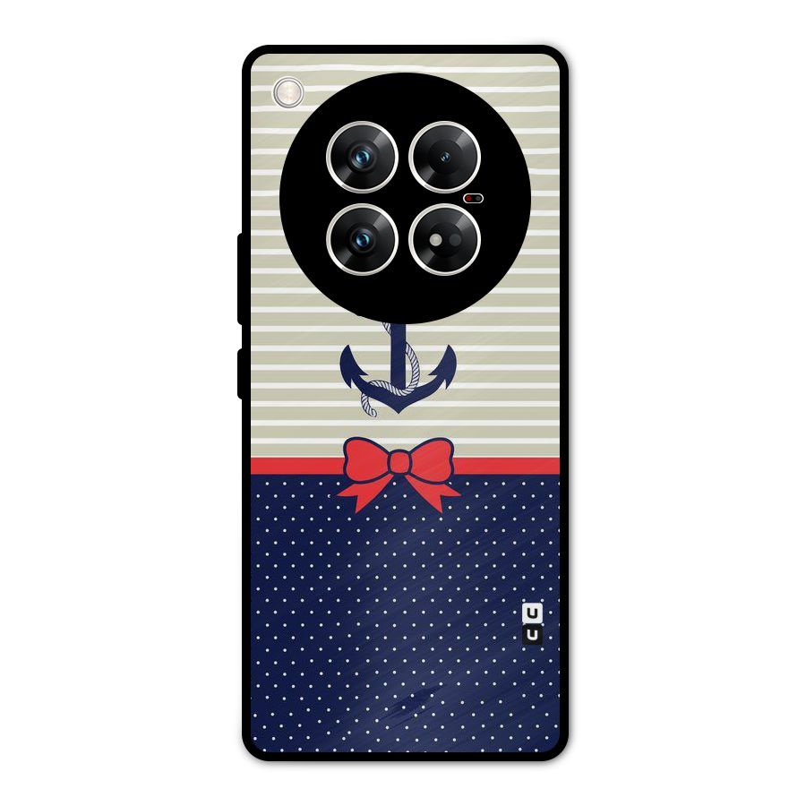 Ribbon Anchor Metal Back Case for Infinix Zero 40 5G