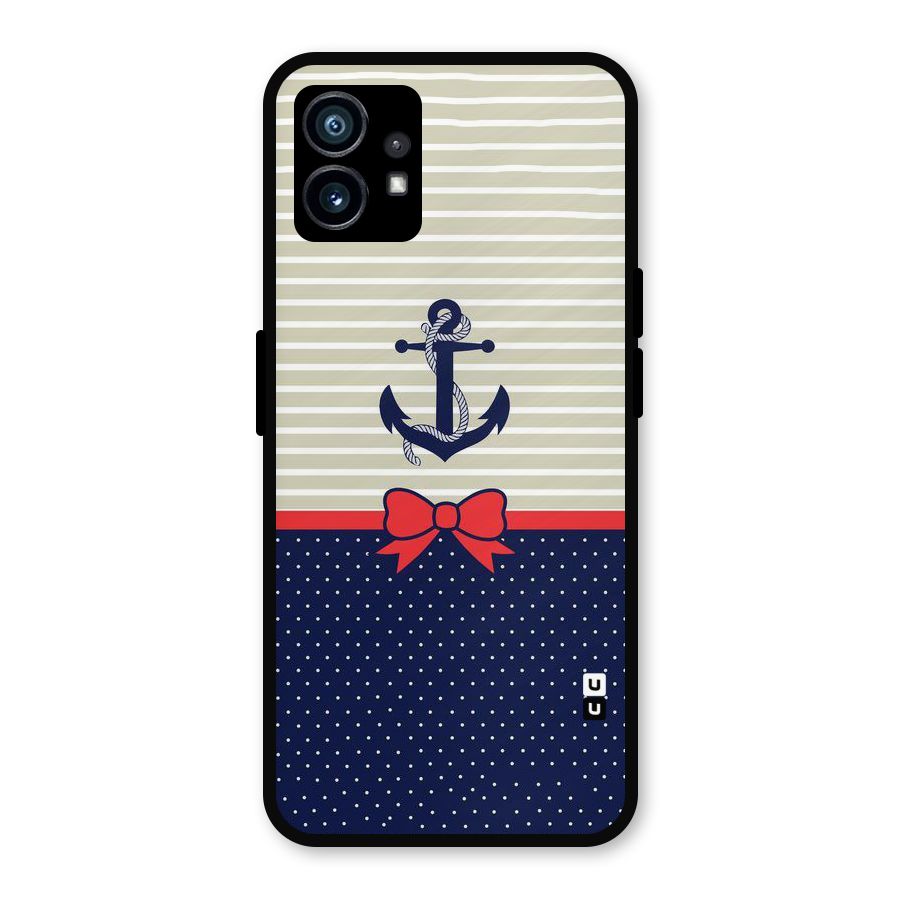 Ribbon Anchor Metal Back Case for Nothing Phone 1