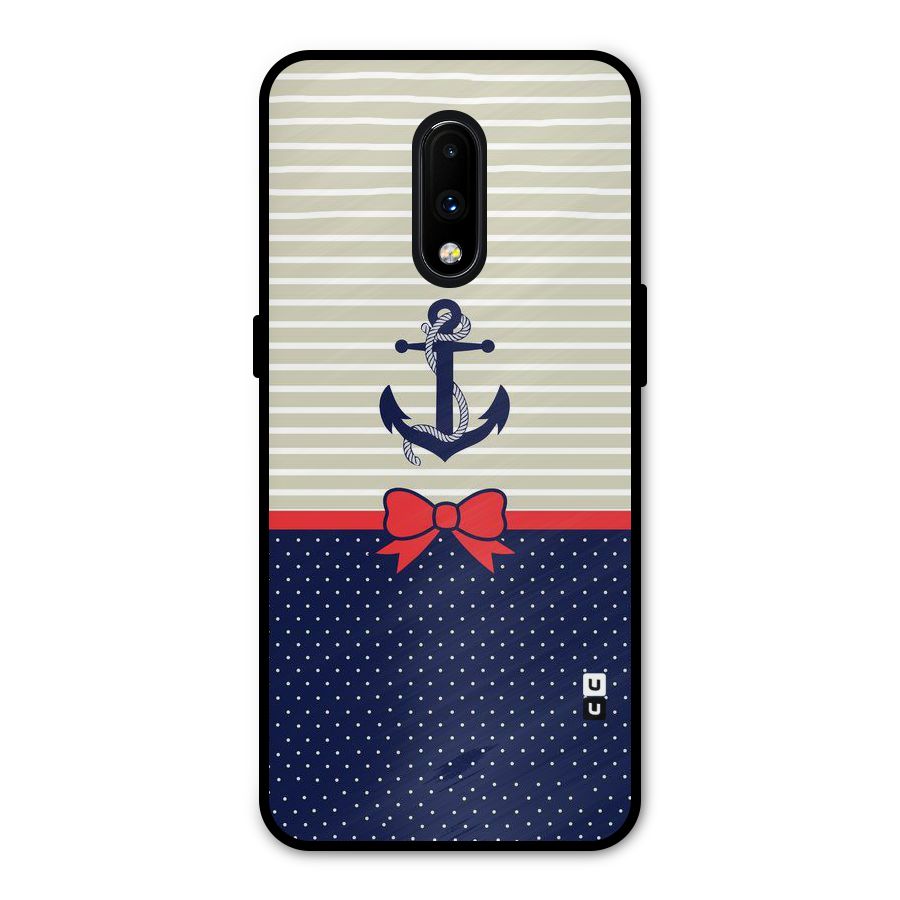 Ribbon Anchor Metal Back Case for OnePlus 7
