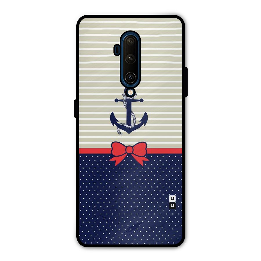 Ribbon Anchor Metal Back Case for OnePlus 7T Pro