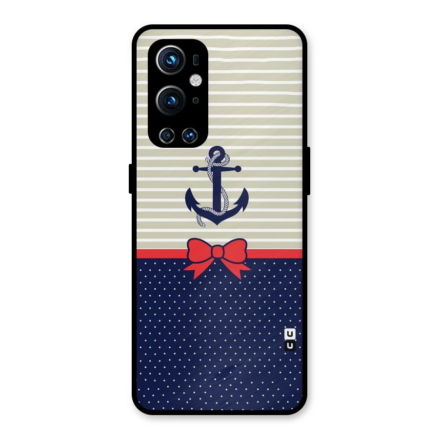 Ribbon Anchor Metal Back Case for OnePlus 9 Pro