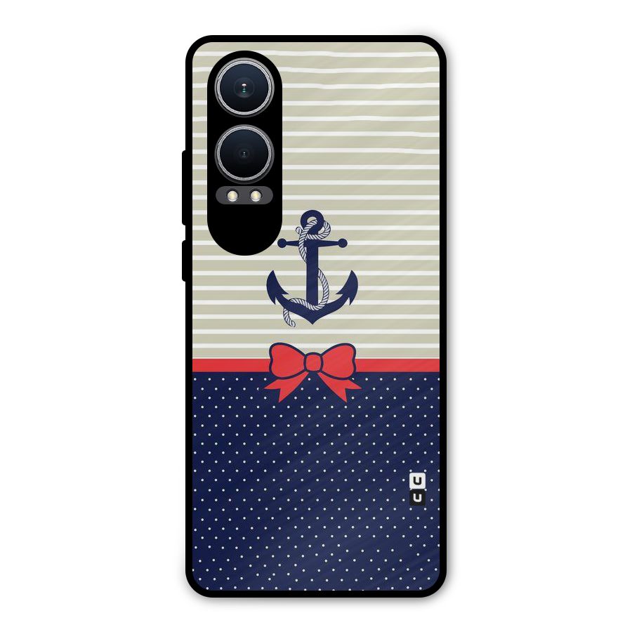 Ribbon Anchor Metal Back Case for OnePlus Nord CE4 Lite