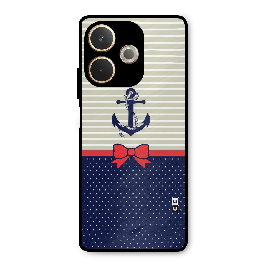 Ribbon Anchor Metal Back Case for Oppo A5 Pro