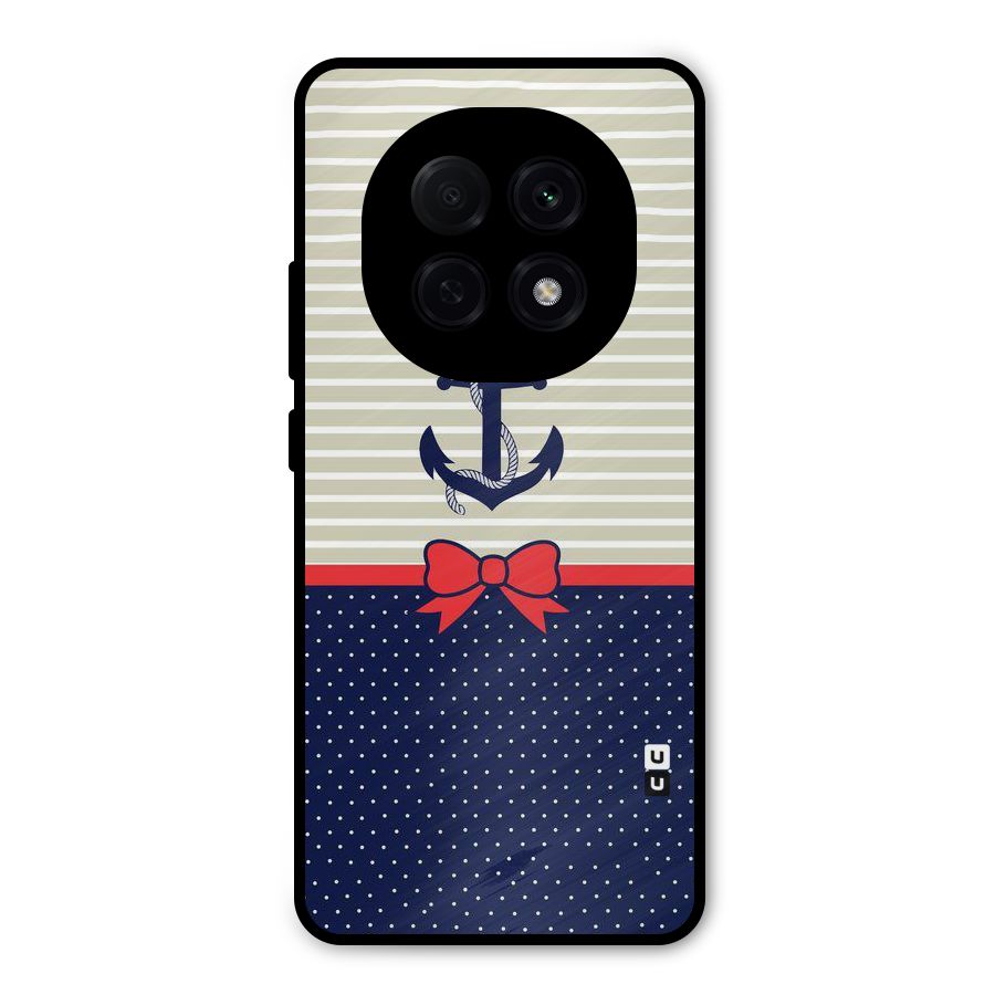Ribbon Anchor Metal Back Case for Oppo F29 Pro