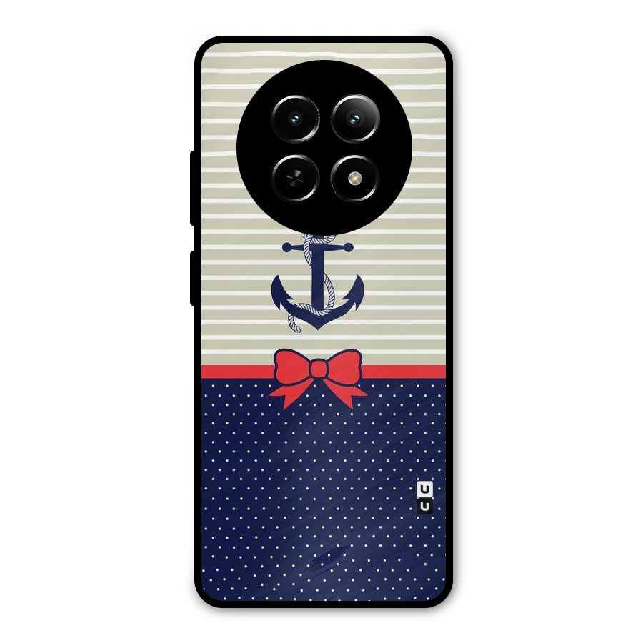 Ribbon Anchor Metal Back Case for Realme 12 5G