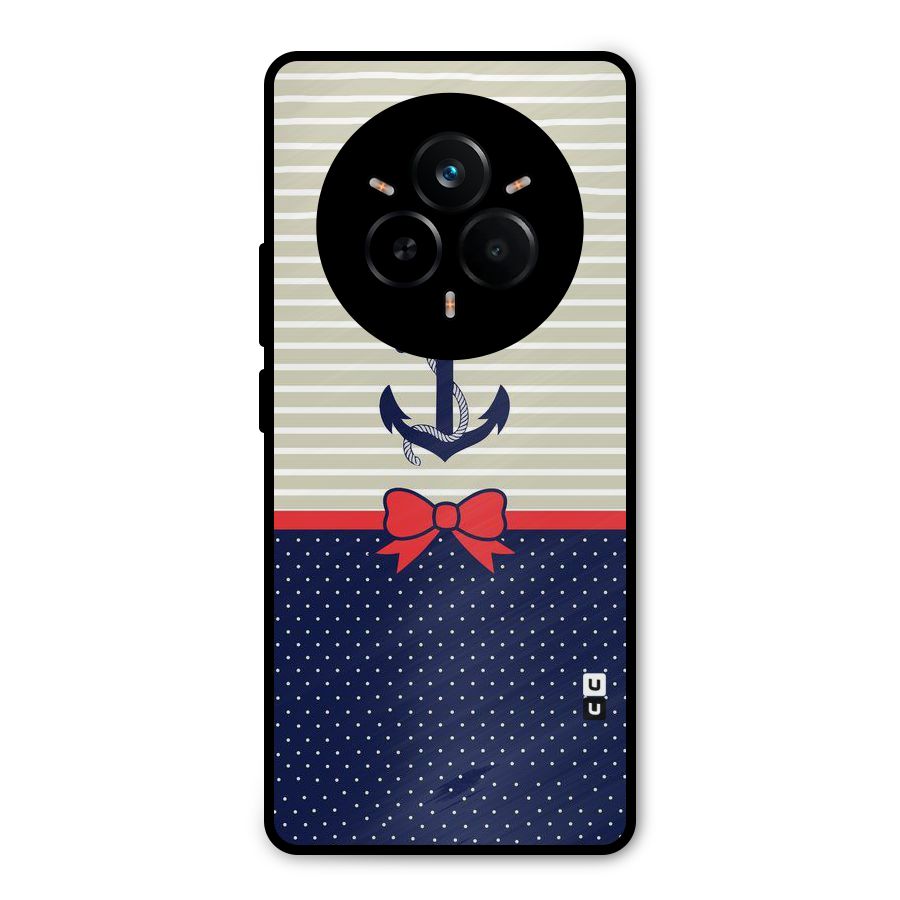 Ribbon Anchor Metal Back Case for Realme 14 Pro Plus