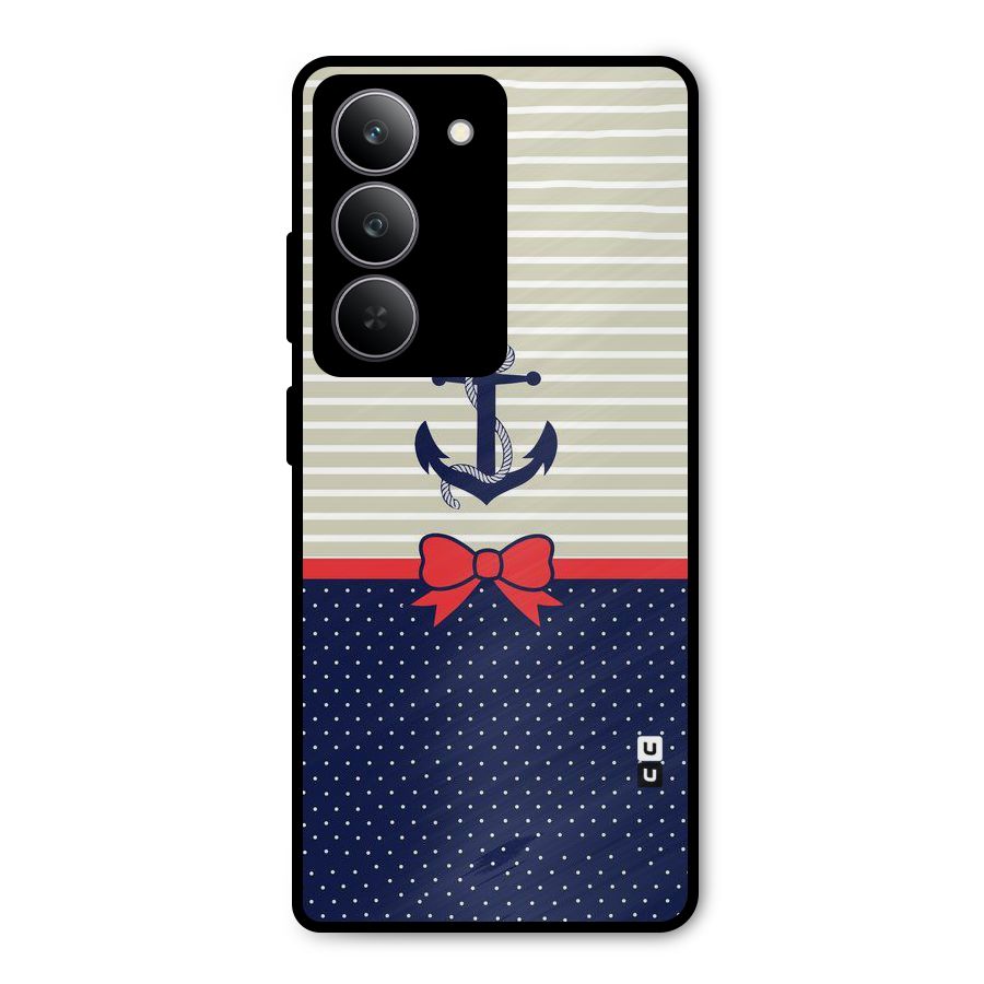 Ribbon Anchor Metal Back Case for Realme 14x