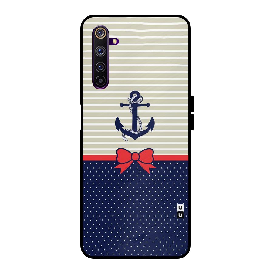 Ribbon Anchor Metal Back Case for Realme 6 Pro