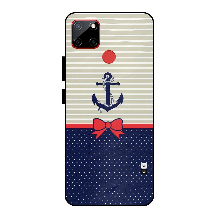 Ribbon Anchor Metal Back Case for Realme C12