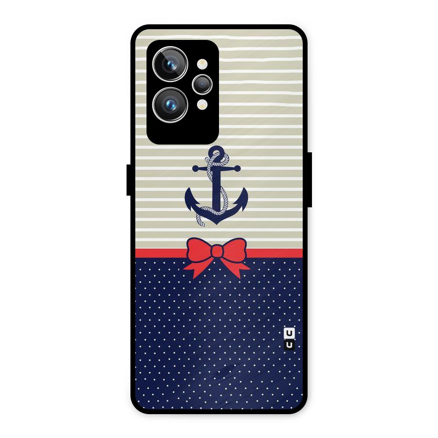 Ribbon Anchor Metal Back Case for Realme GT2 Pro