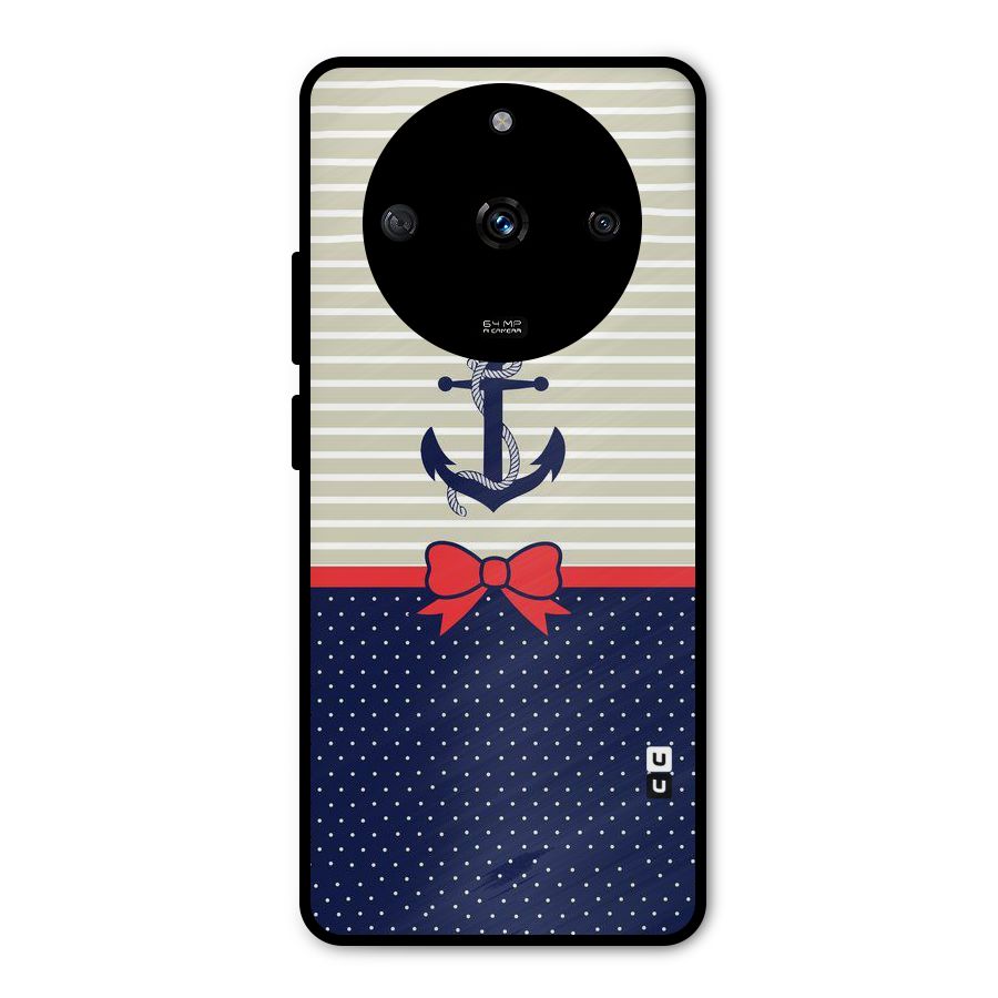 Ribbon Anchor Metal Back Case for Realme Narzo 60 5G