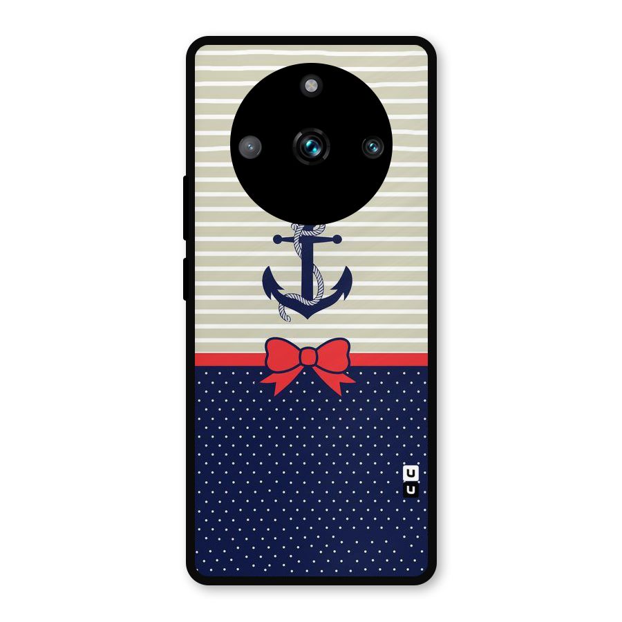 Ribbon Anchor Metal Back Case for Realme Narzo 60 Pro