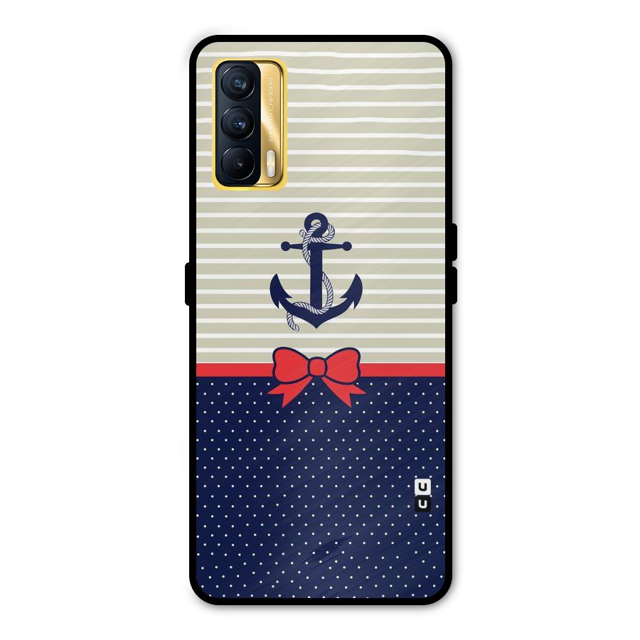 Ribbon Anchor Metal Back Case for Realme X7