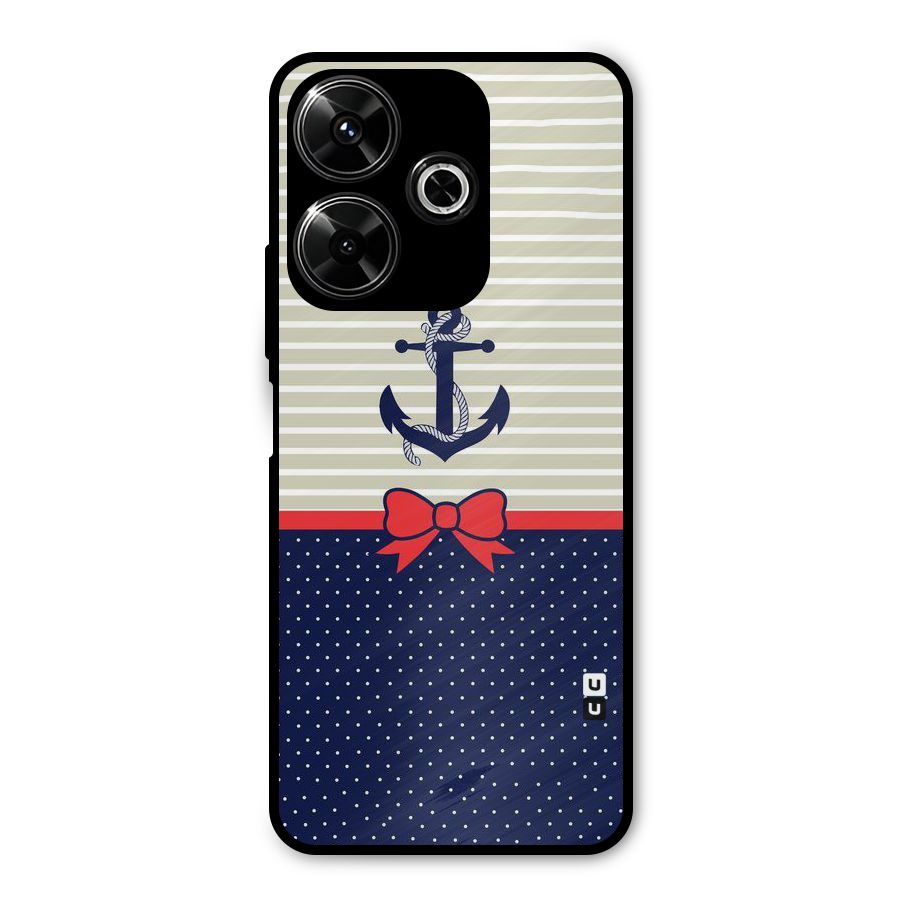 Ribbon Anchor Metal Back Case for Redmi 13 5G