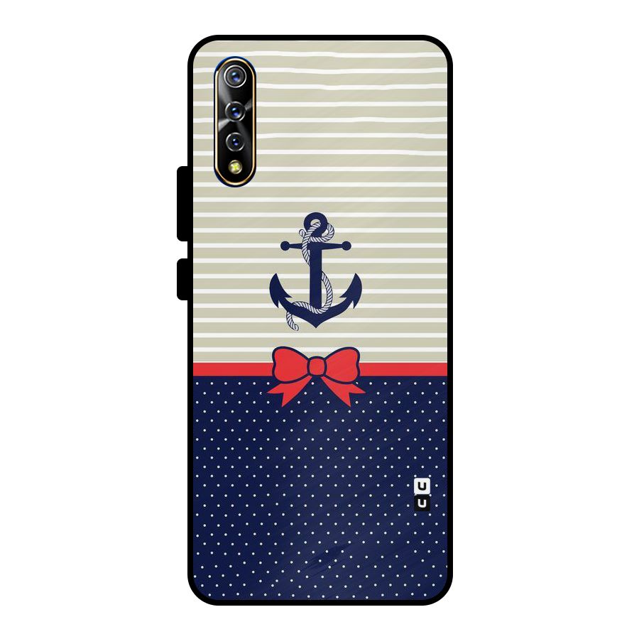 Ribbon Anchor Metal Back Case for Vivo S1