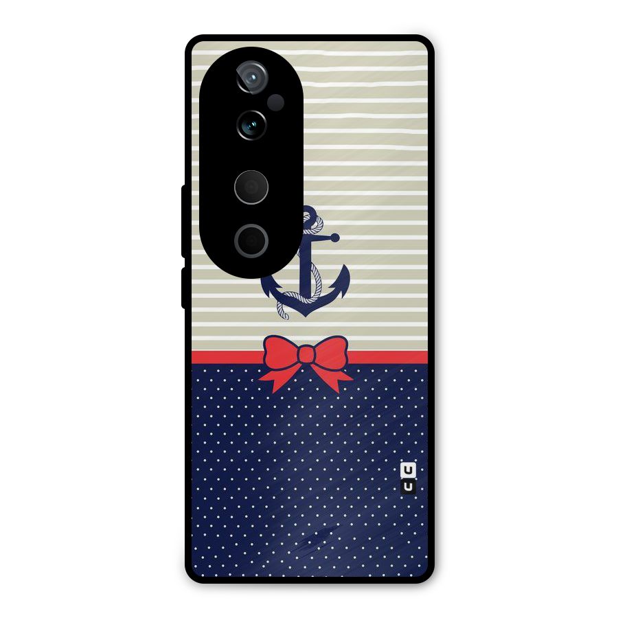 Ribbon Anchor Metal Back Case for Vivo T3 Ultra