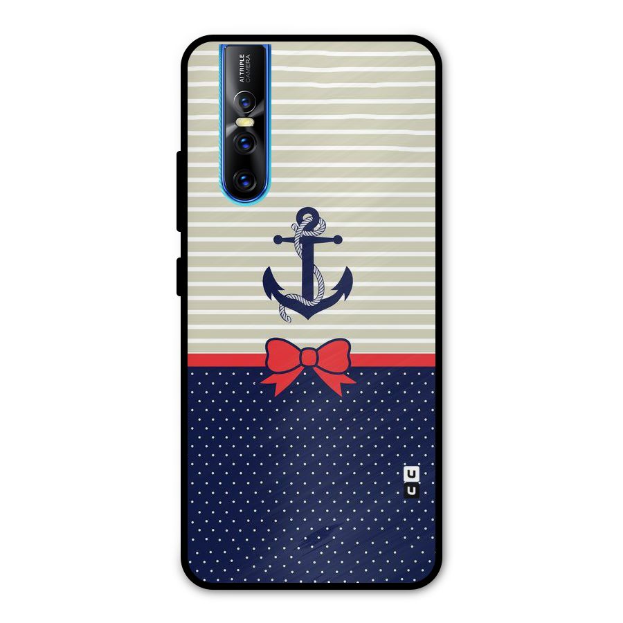 Ribbon Anchor Metal Back Case for Vivo V15 Pro