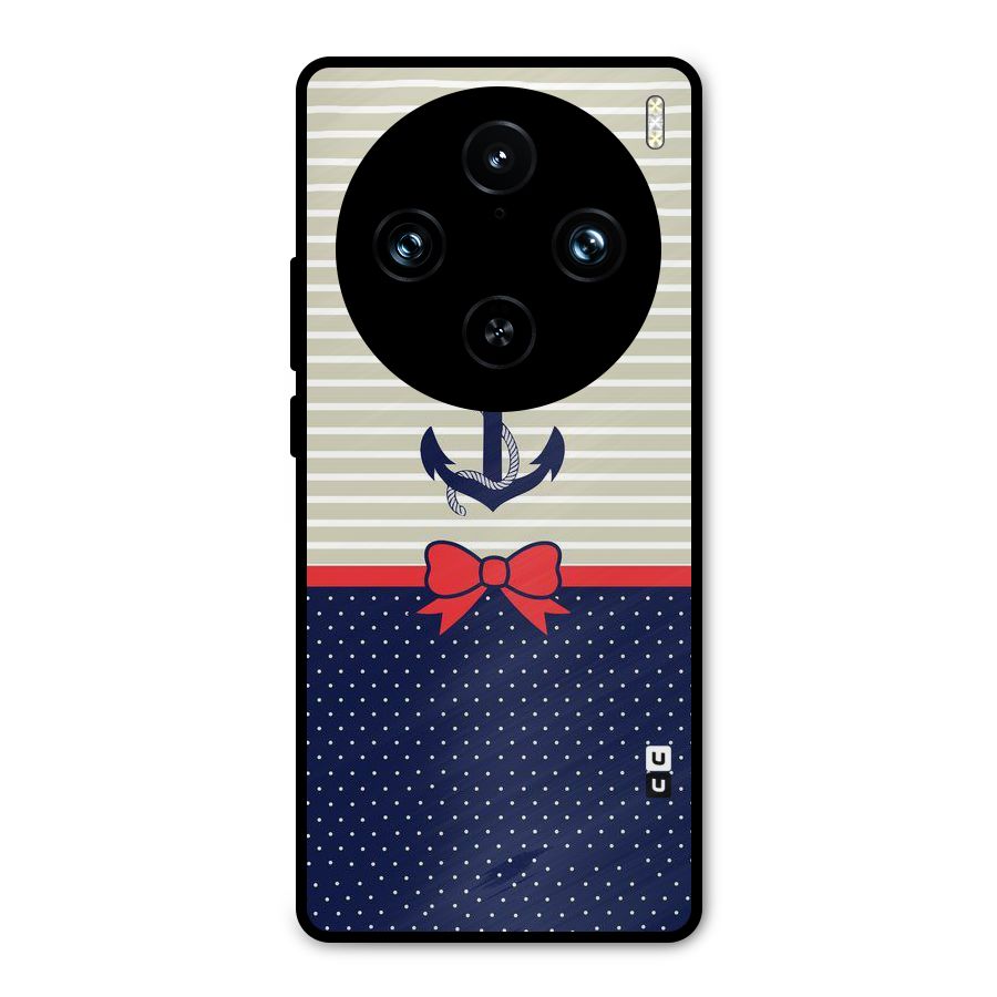 Ribbon Anchor Metal Back Case for Vivo X100 Pro