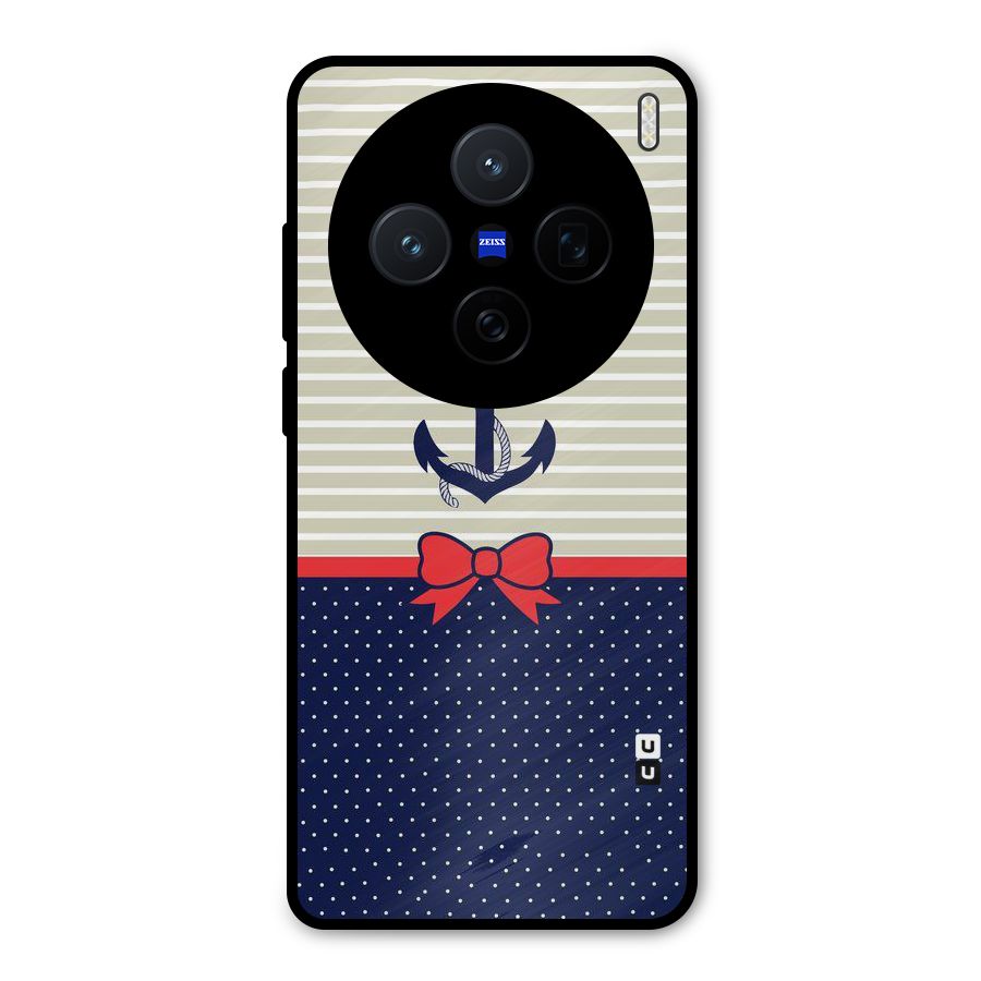 Ribbon Anchor Metal Back Case for Vivo X200