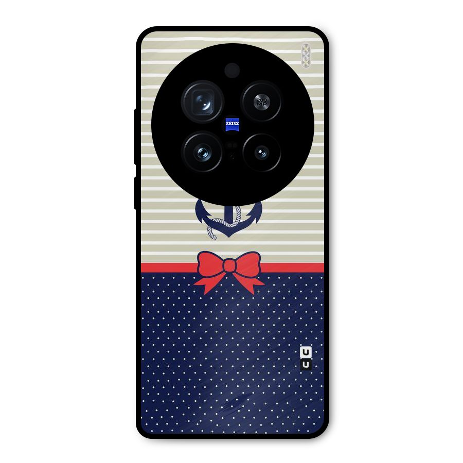 Ribbon Anchor Metal Back Case for Vivo X200 Pro