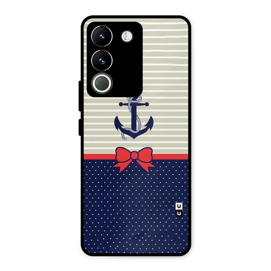 Ribbon Anchor Metal Back Case for Vivo Y200
