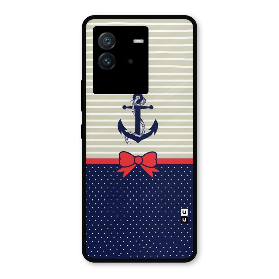 Ribbon Anchor Metal Back Case for iQOO Neo 6 5G