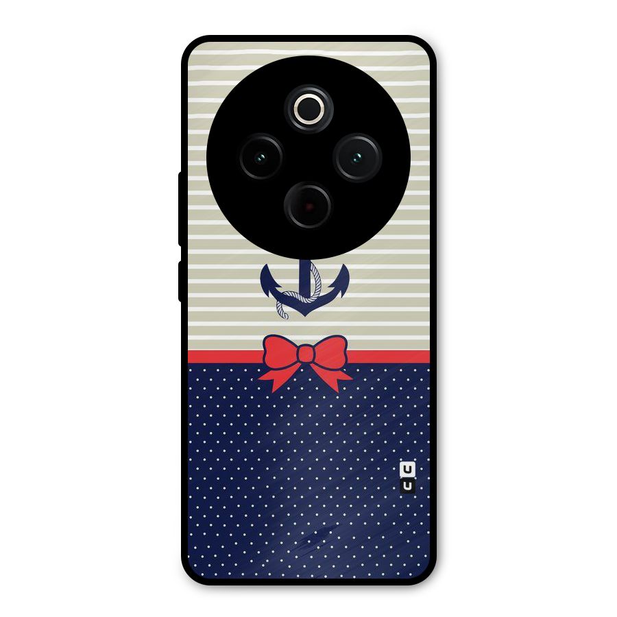 Ribbon Anchor Metal Back Case for iQOO Z10