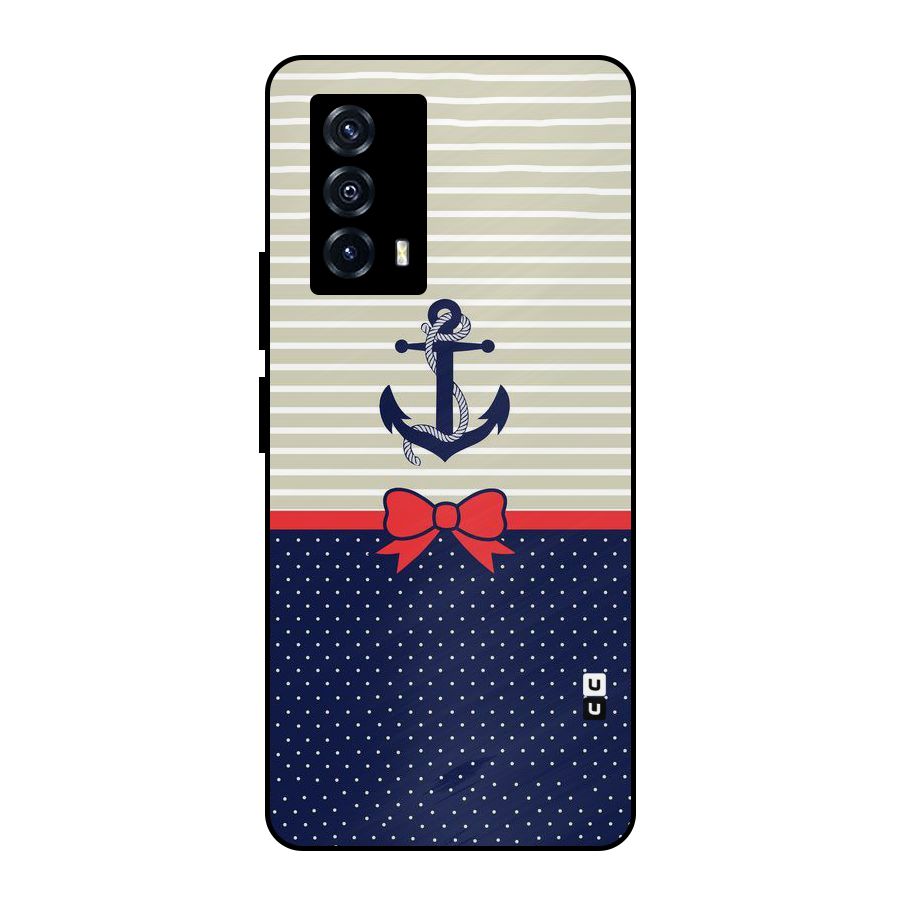 Ribbon Anchor Metal Back Case for iQOO Z5
