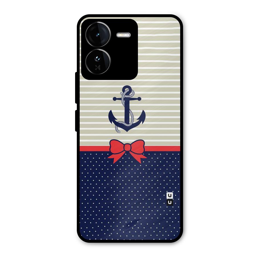 Ribbon Anchor Metal Back Case for iQOO Z9