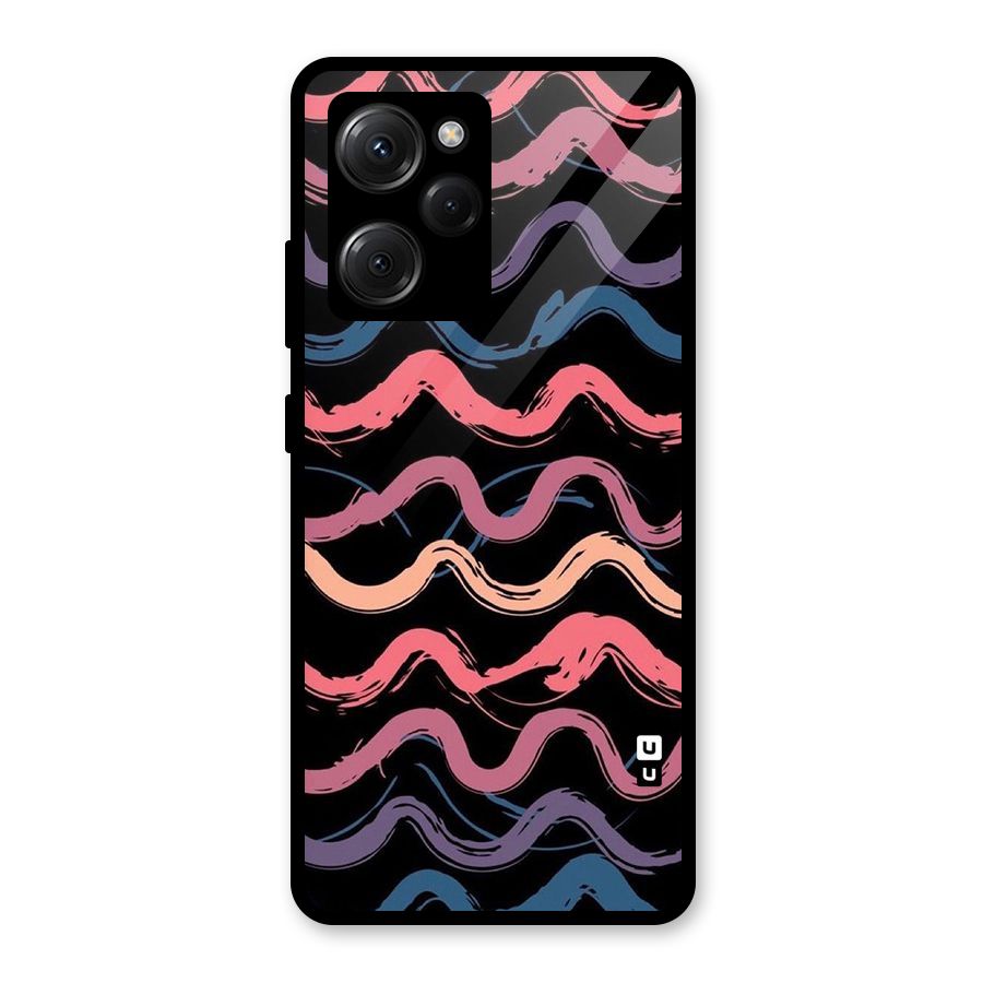 Ribbon Art Glass Back Case for Poco X5 Pro