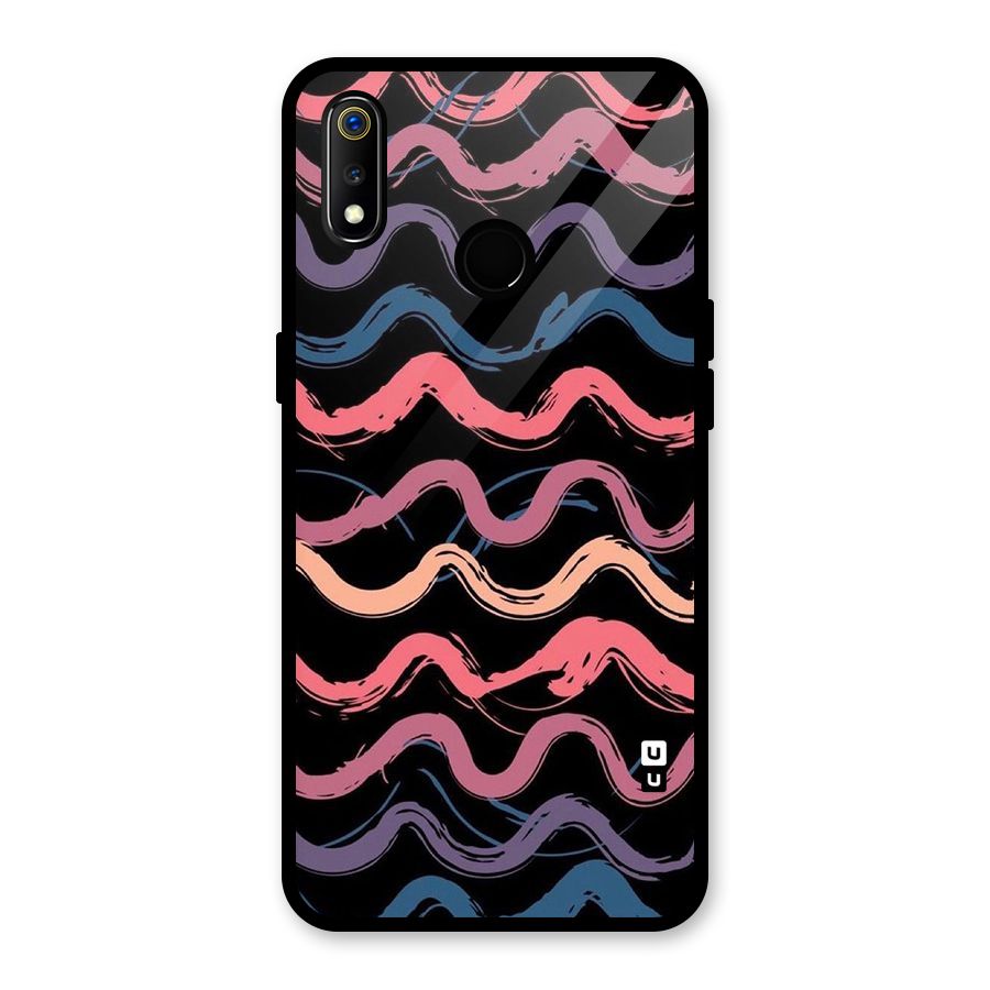 Ribbon Art Glass Back Case for Realme 3i