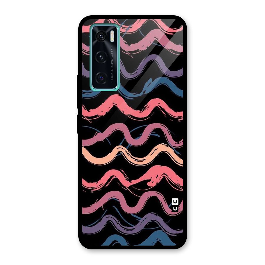 Ribbon Art Glass Back Case for Vivo V20 SE