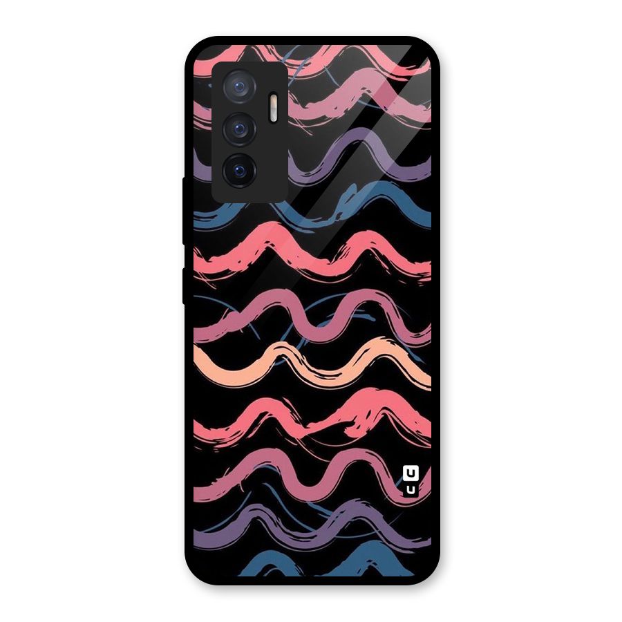 Ribbon Art Glass Back Case for Vivo V23e