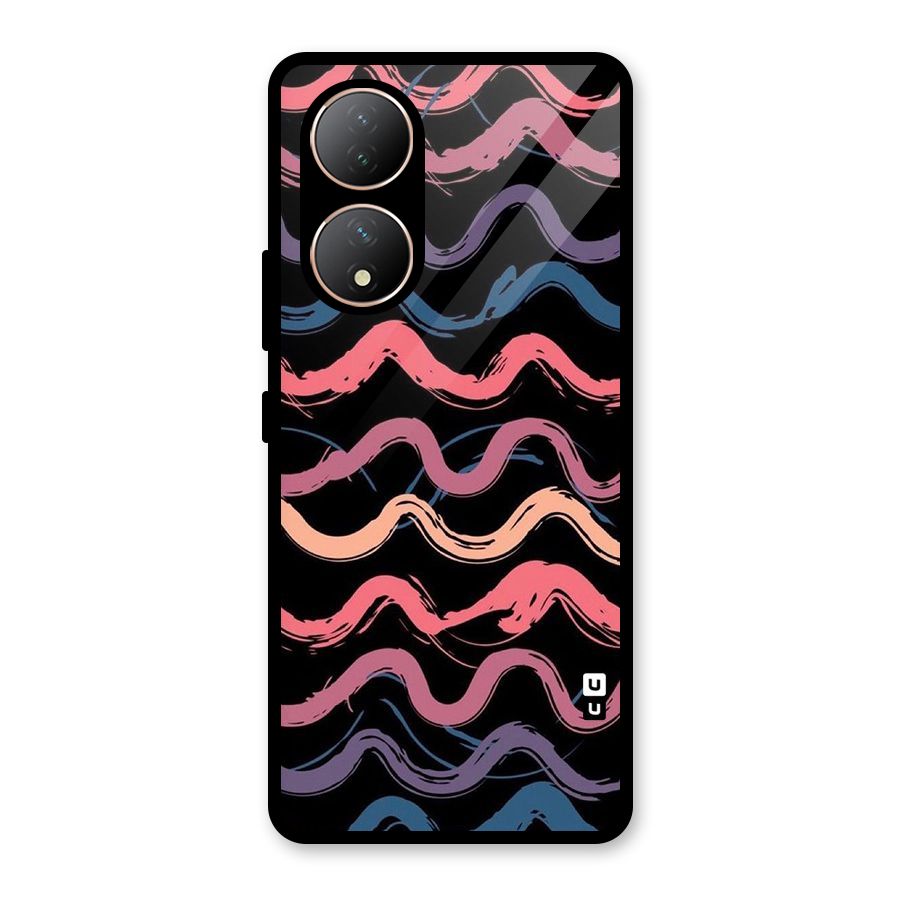 Ribbon Art Glass Back Case for Vivo Y100A