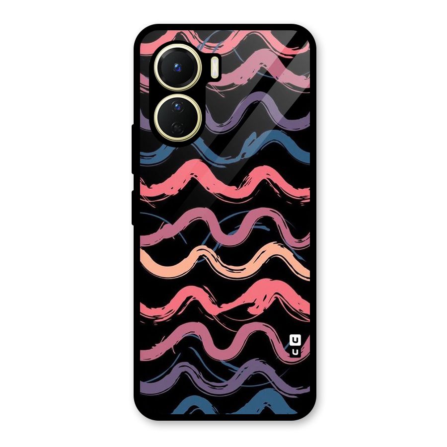 Ribbon Art Glass Back Case for Vivo Y16