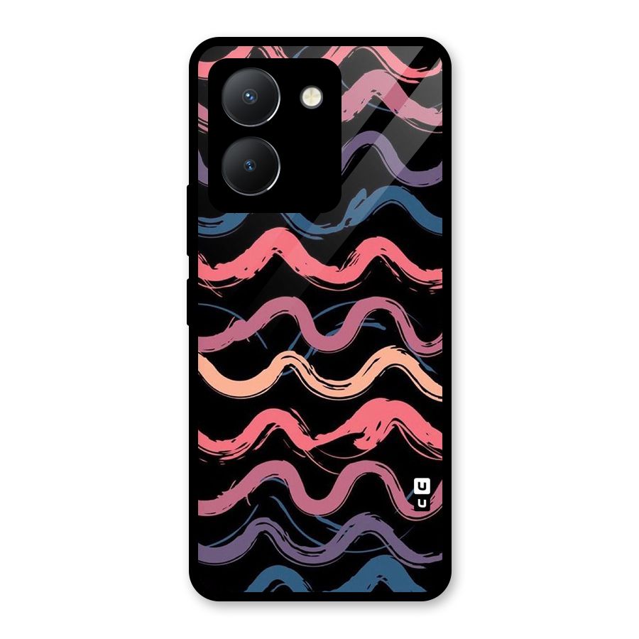 Ribbon Art Glass Back Case for Vivo Y36