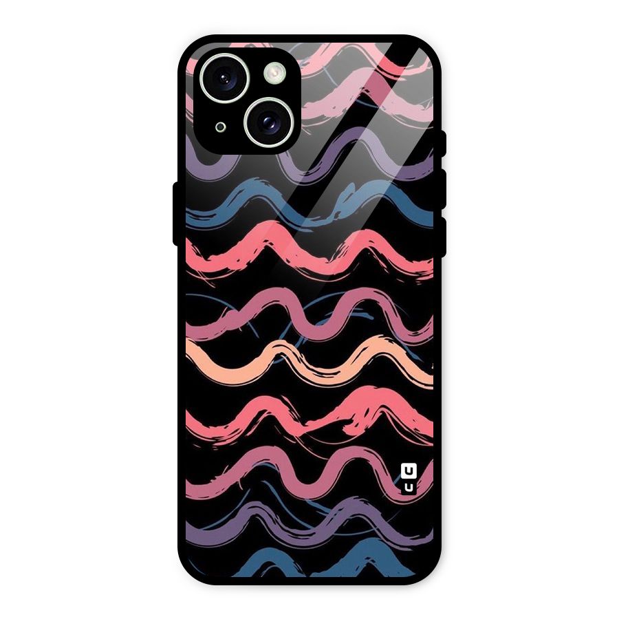 Ribbon Art Glass Back Case for iPhone 15 Plus