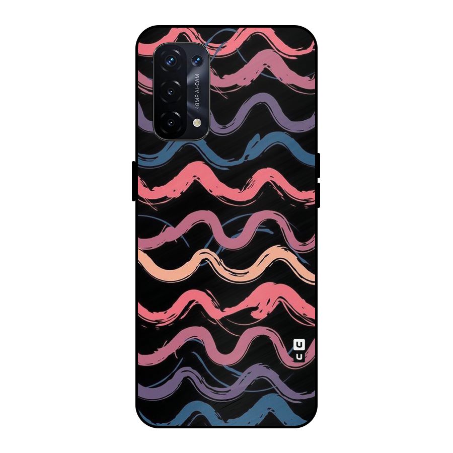 Ribbon Art Metal Back Case for Oppo A74 5G