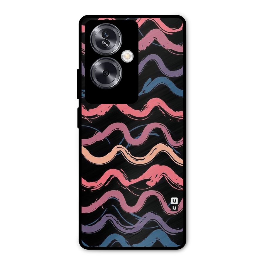 Ribbon Art Metal Back Case for Oppo A79 5G