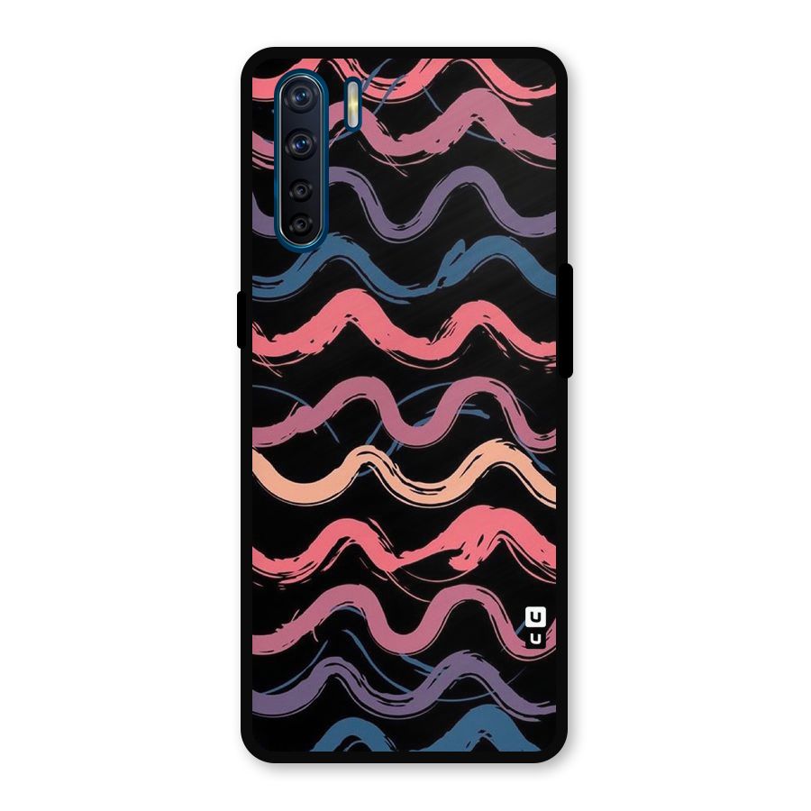 Ribbon Art Metal Back Case for Oppo F15