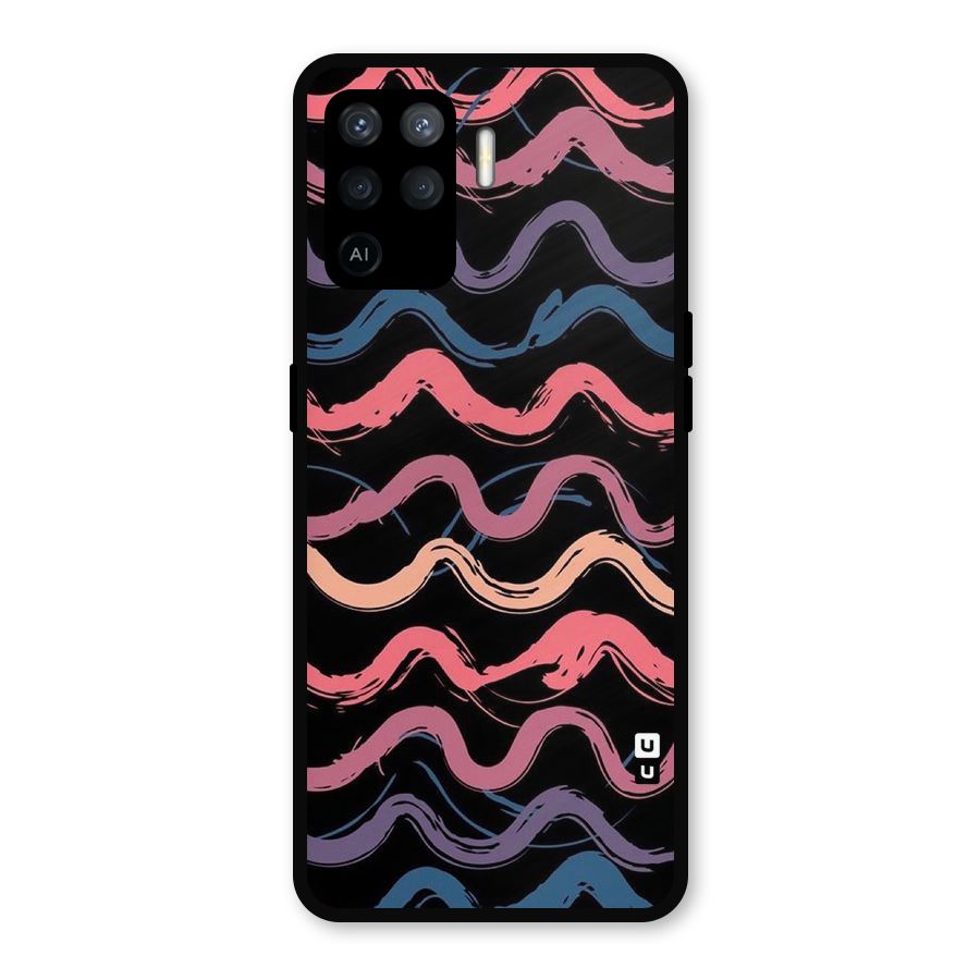 Ribbon Art Metal Back Case for Oppo F19 Pro