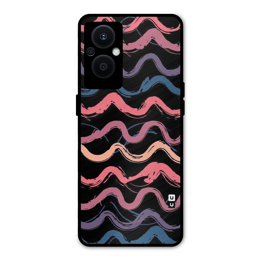 Ribbon Art Metal Back Case for Oppo F21s Pro 5G