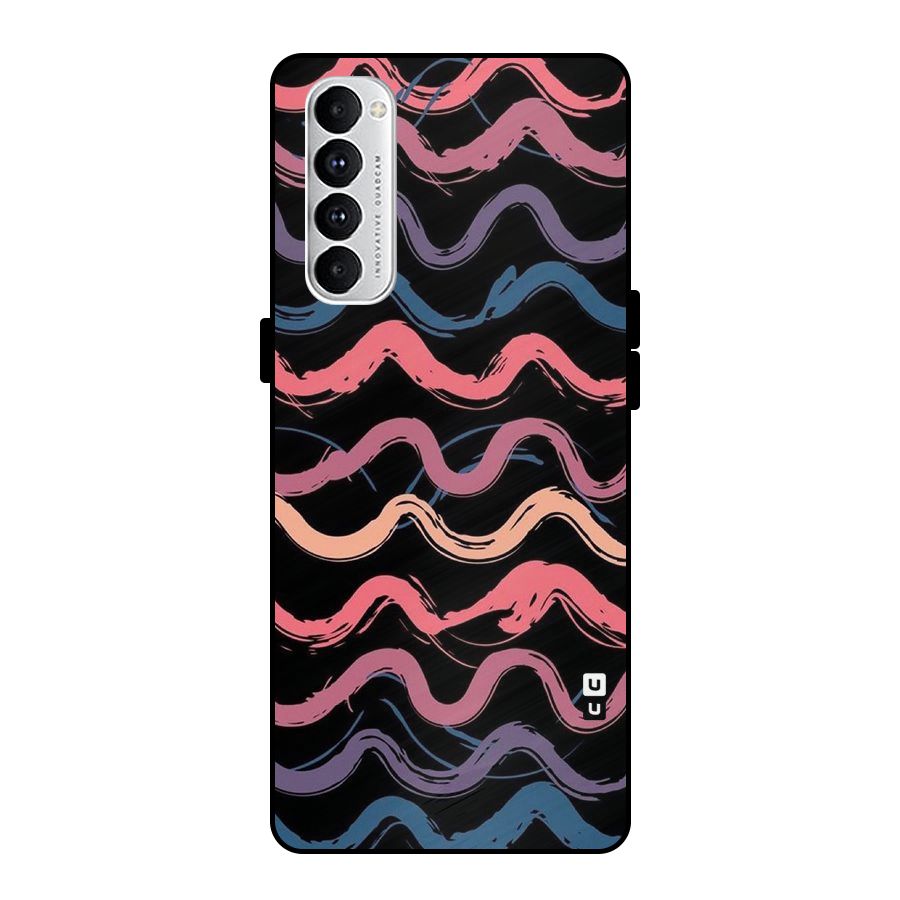 Ribbon Art Metal Back Case for Oppo Reno4 Pro